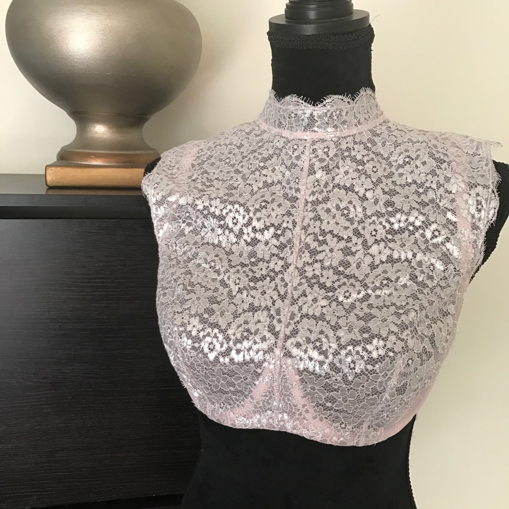 # VS Dream Angels Unlined Demi silver & light pink