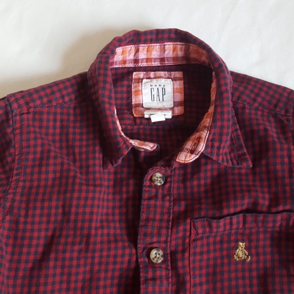Baby GAP Toddler Boys Flannel Shirt - Picture 2 of 3