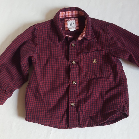 Baby GAP Toddler Boys Flannel Shirt - Picture 3 of 3