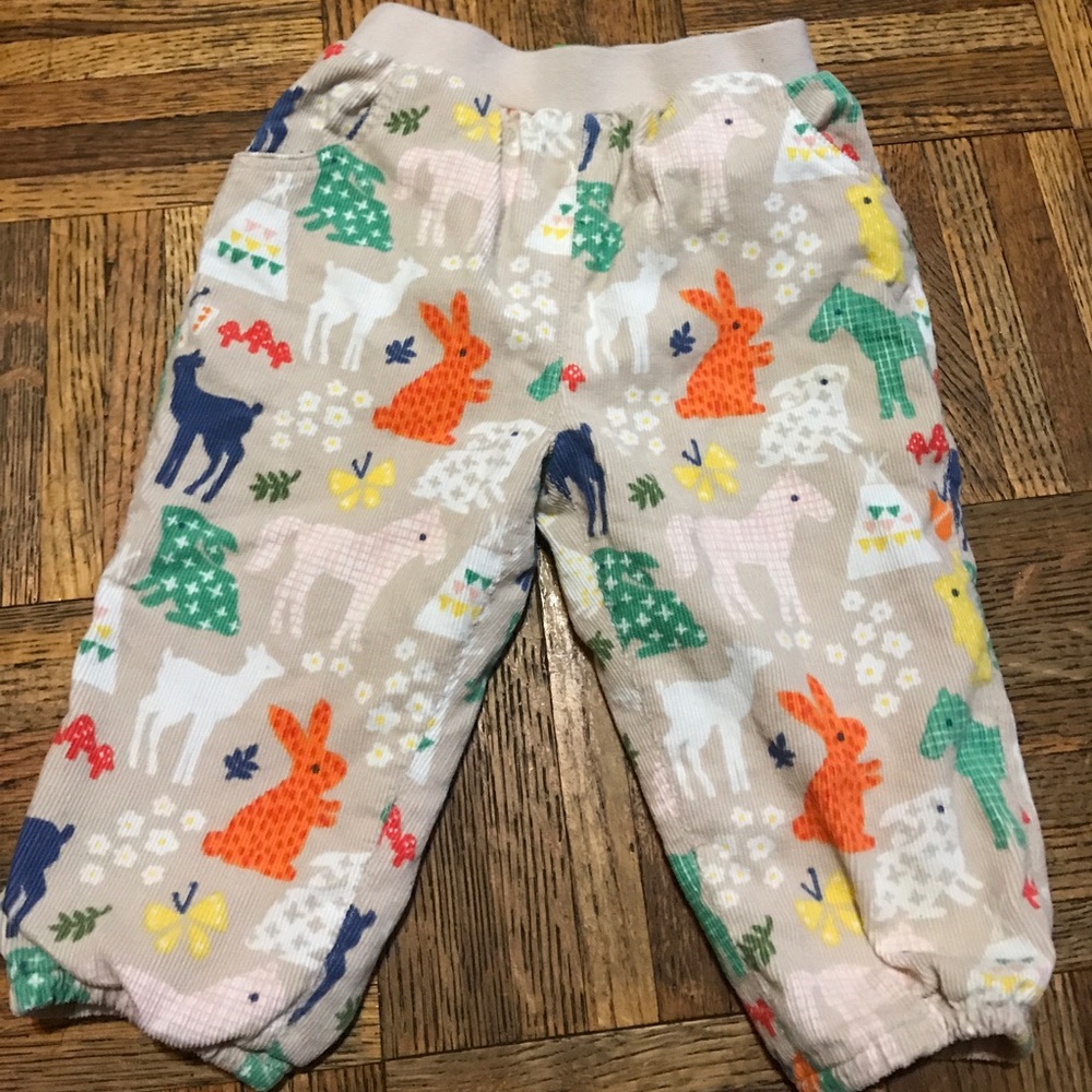 John Lewis Teepee Animal Print Corduroy Pants