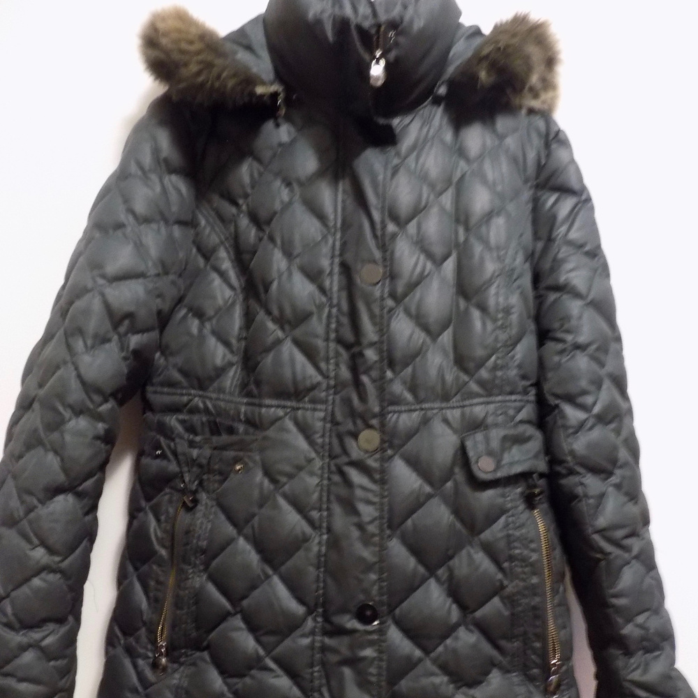 Laundry by Shelli Segal Fur Hood Puffer Parka