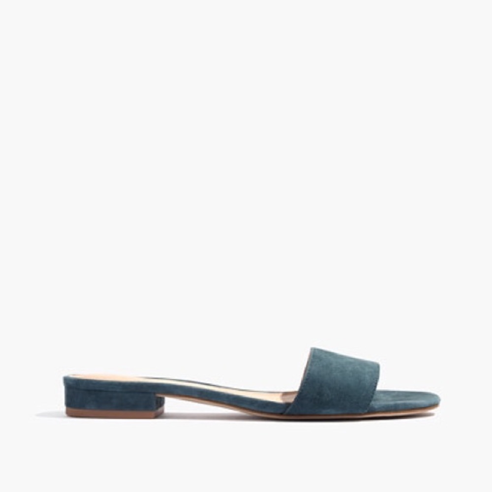 Madewell Caren Slide Sandal in Suede