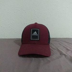 Maroon Adidas Dad Hat
