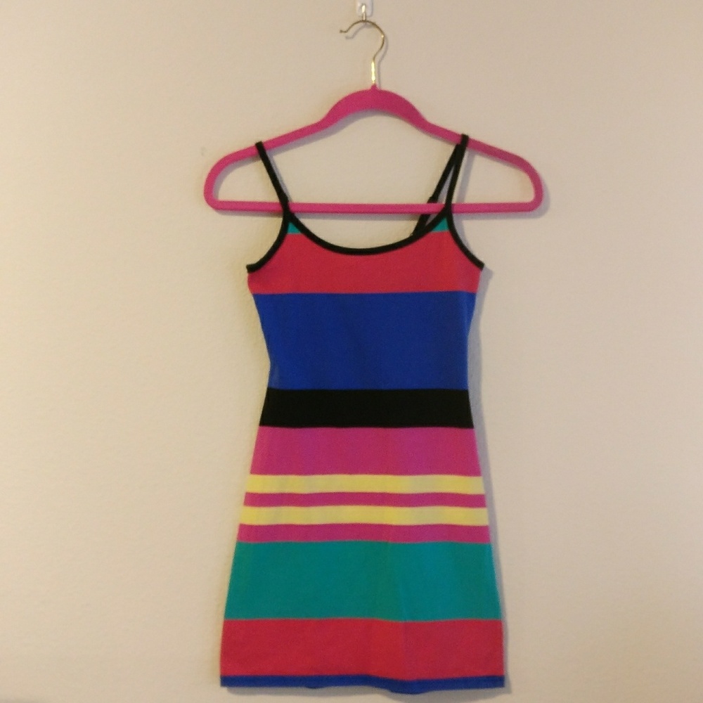 Striped Mini Bodycon Dress