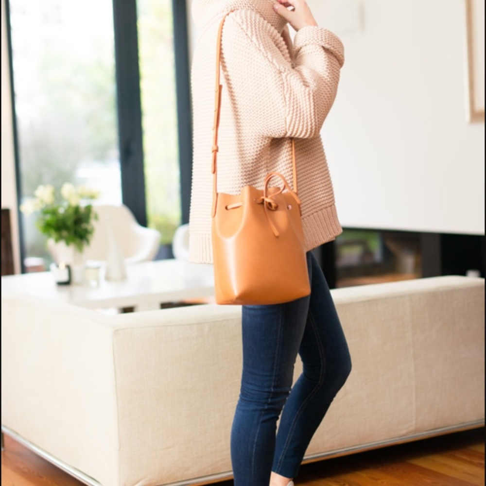 Mansur Gavriel Mini mini cammello/Dolly color
