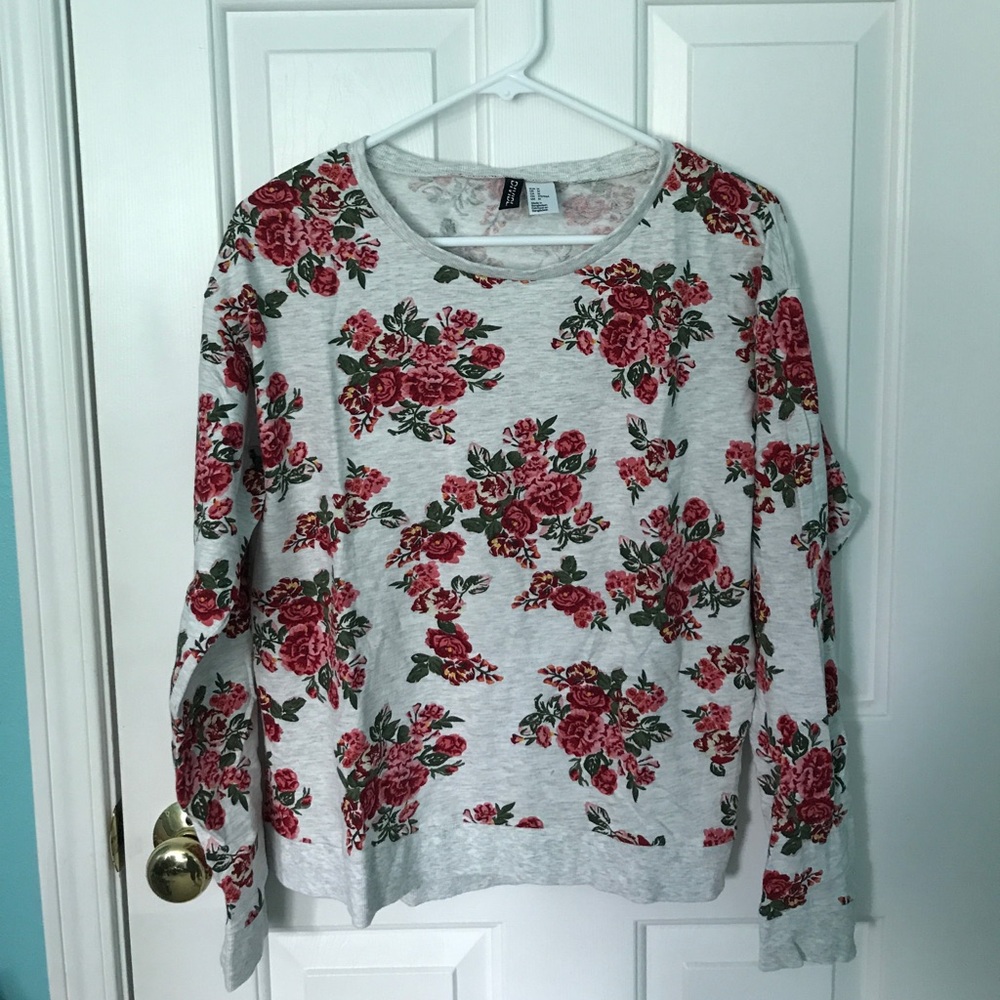 H&M Floral sweatshirt