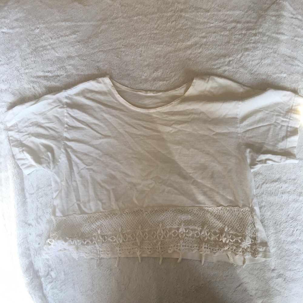 *DONATING 5/18* White crop top