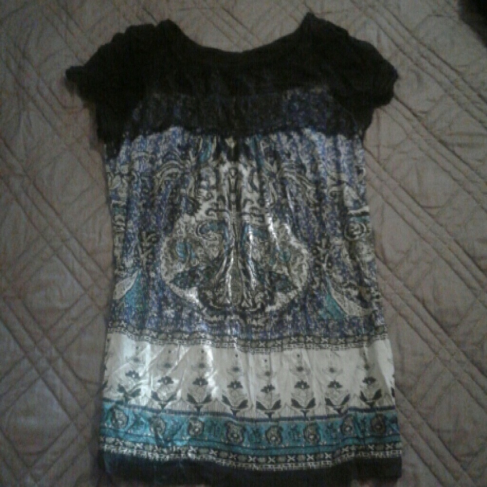 Lace trimmed top
