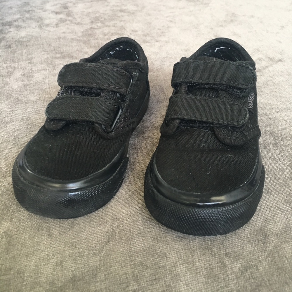 Black Vans Velcro size5