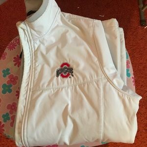 White light weight Ohio State jacket