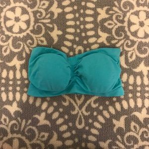 Blue bandeau bra