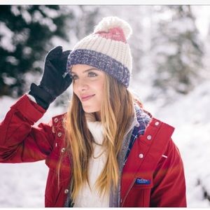 Nordstrom Stripe Cable Knit Beanie