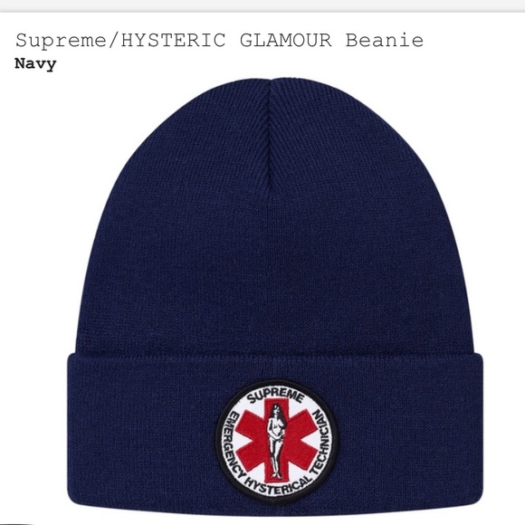 supreme/ hysteric glamour beanie