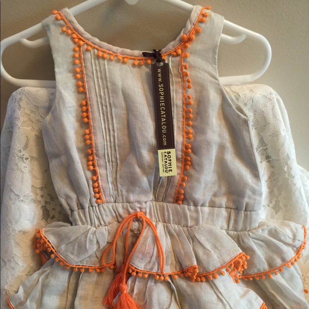 SOPHIE CATALOU GIRLS RUFFLE LAYERS DRESS - Picture 4 of 8
