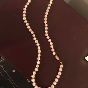 Real pink pearls