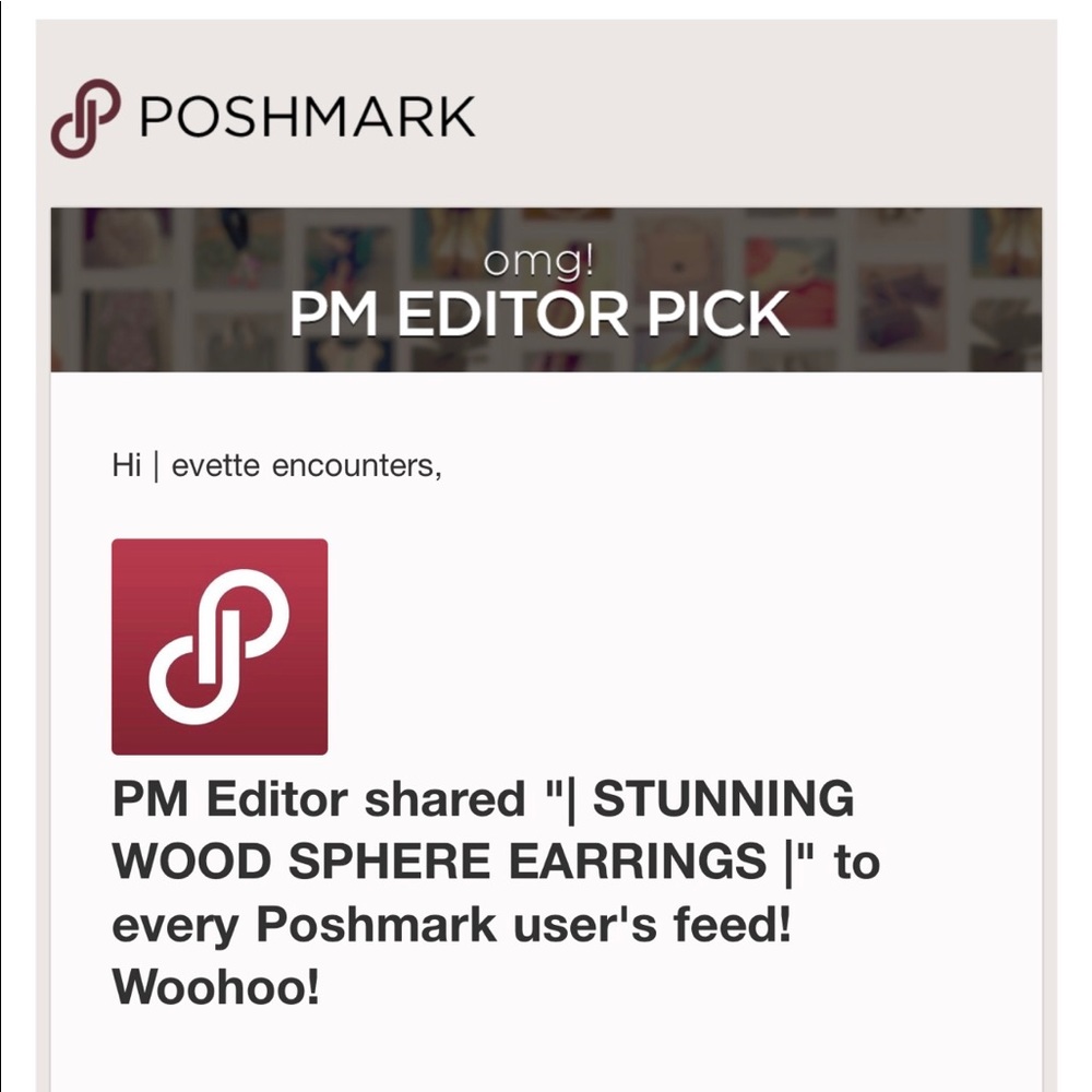 | STUNNING WOOD SPHERE EARRINGS | - Picture 5 of 6