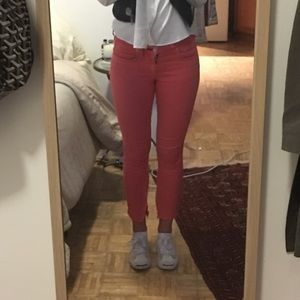 Rag&Bone zipper Capri pink size 24