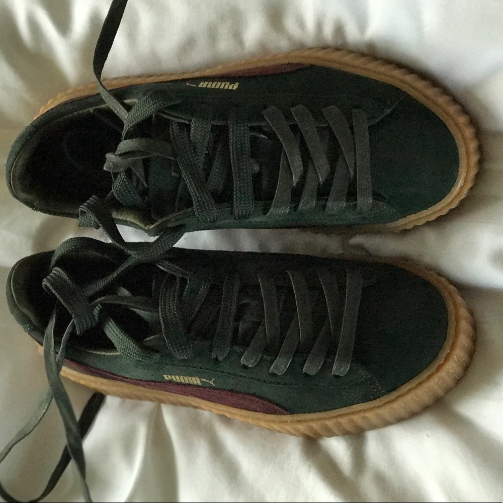 NEW (with box) FENTY PUMA creepers green