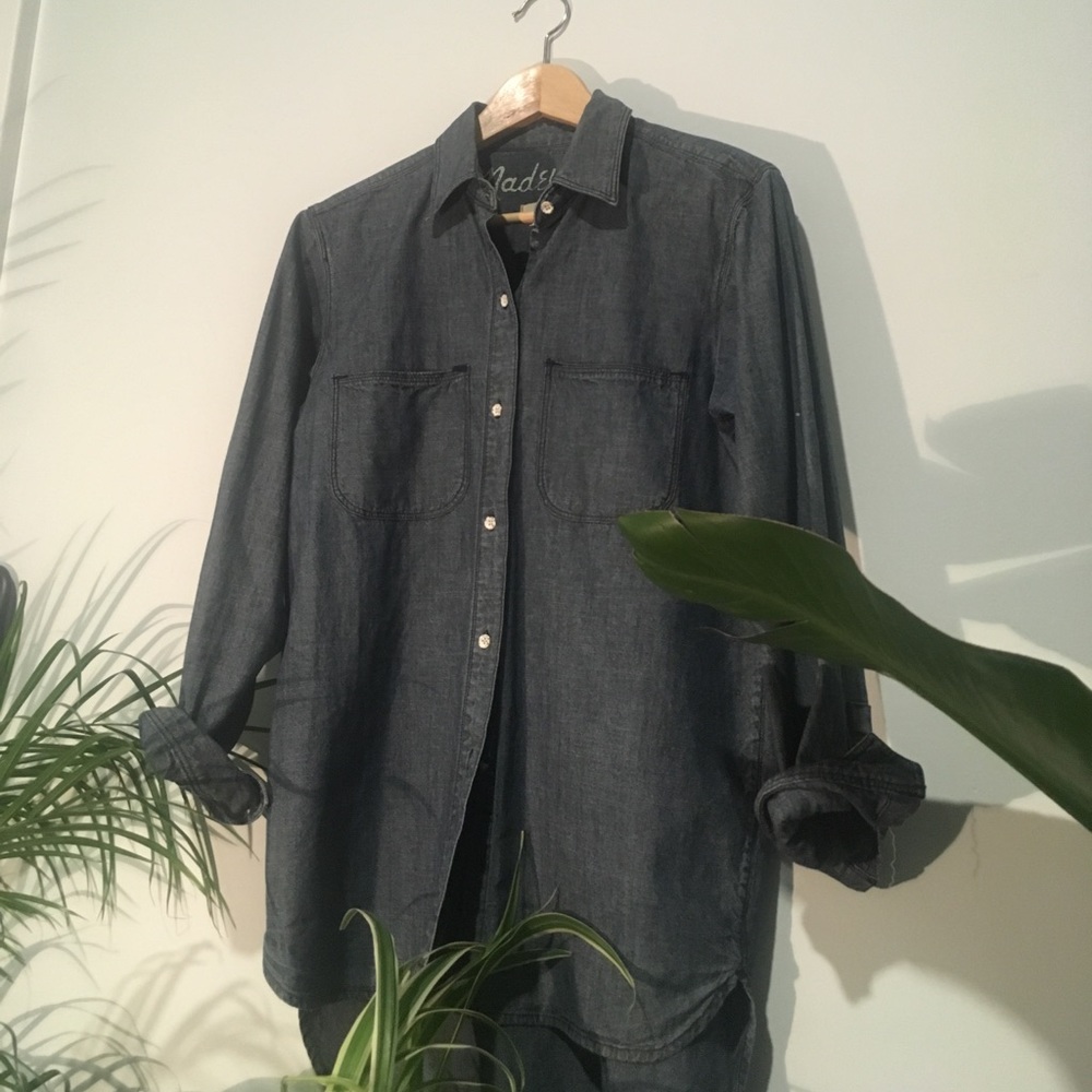 Staple denim long sleeve shirt
