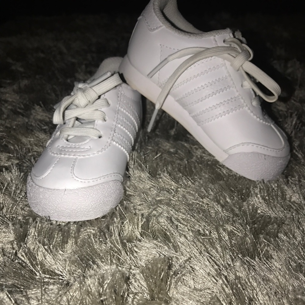 All white adidas