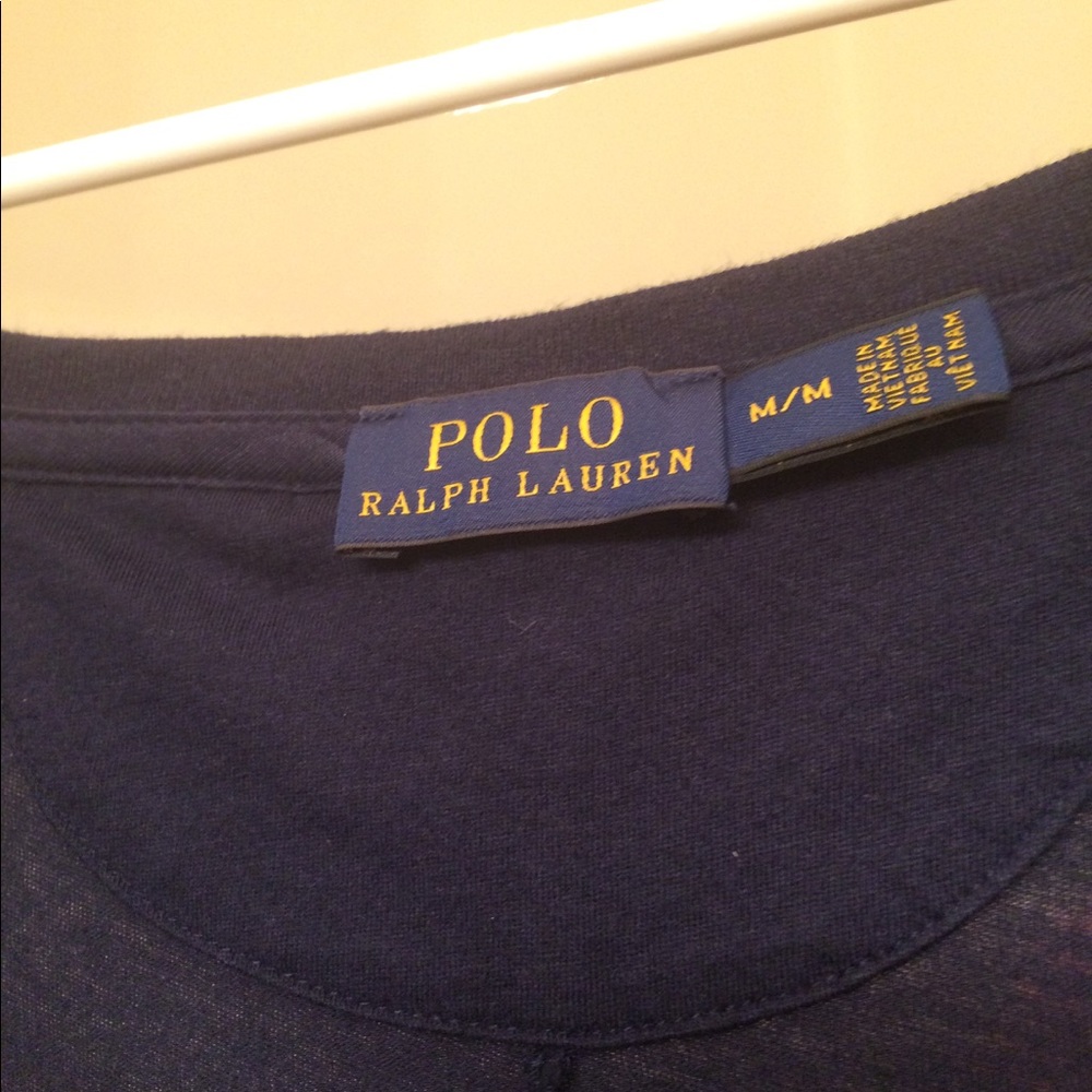 Long navy blue Polo dress
