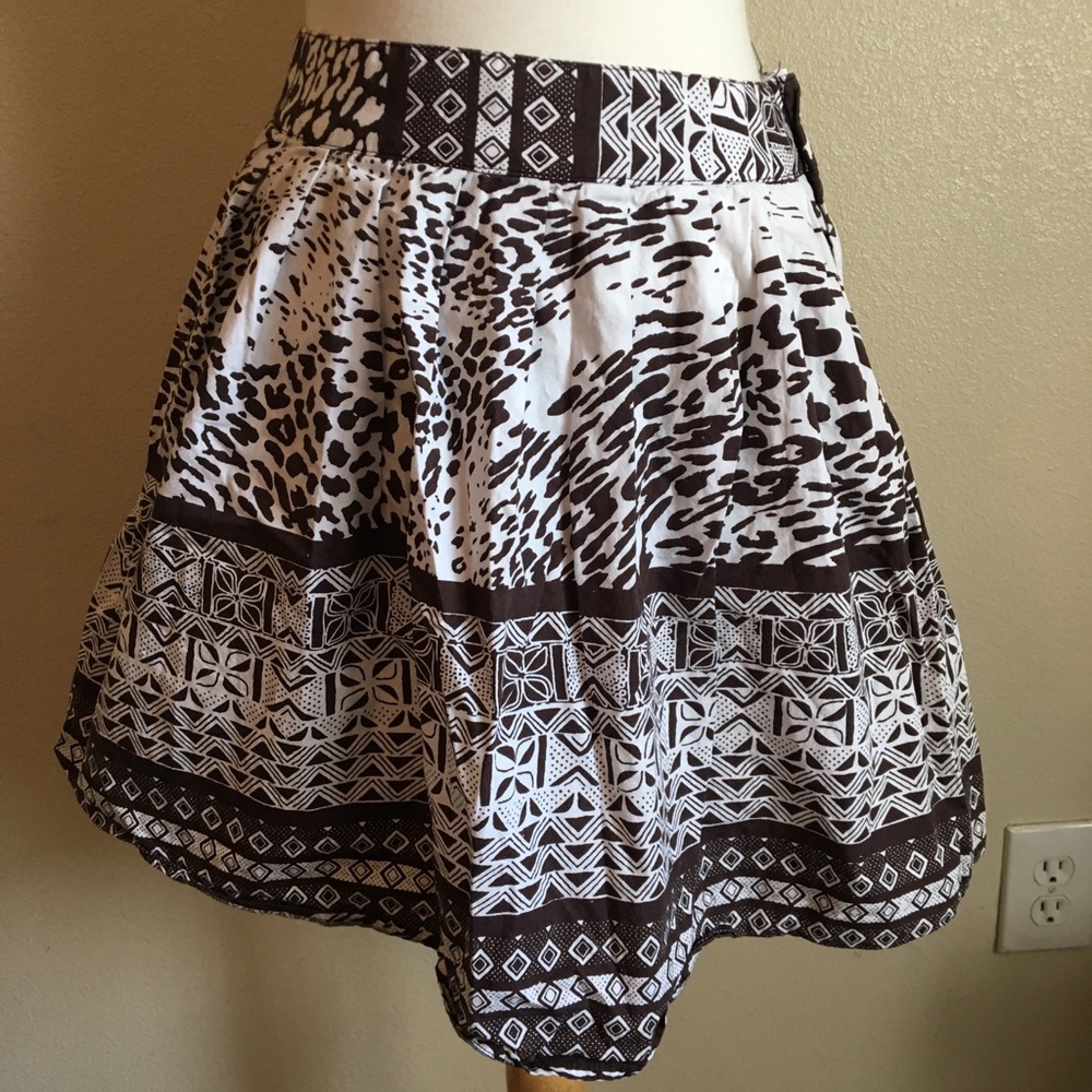 Animal print skirt
