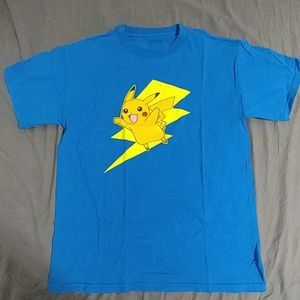 Blue Pokemon Pikachu Shirt