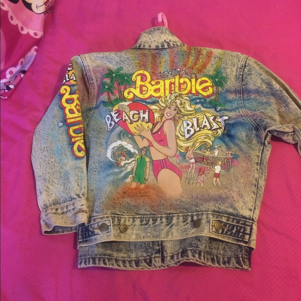 Vintage tony alamo acid wash beach barbie denim