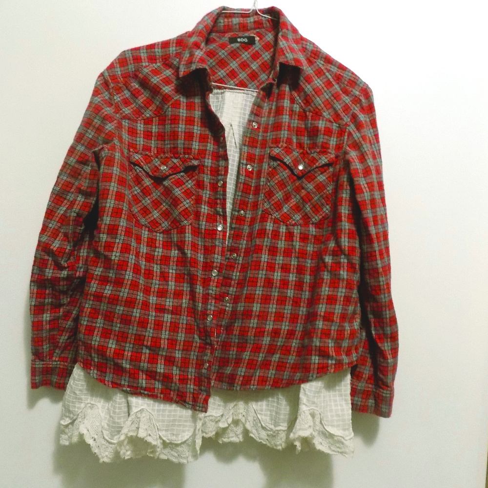 BDG Urban Outfitters Frilly Plaid