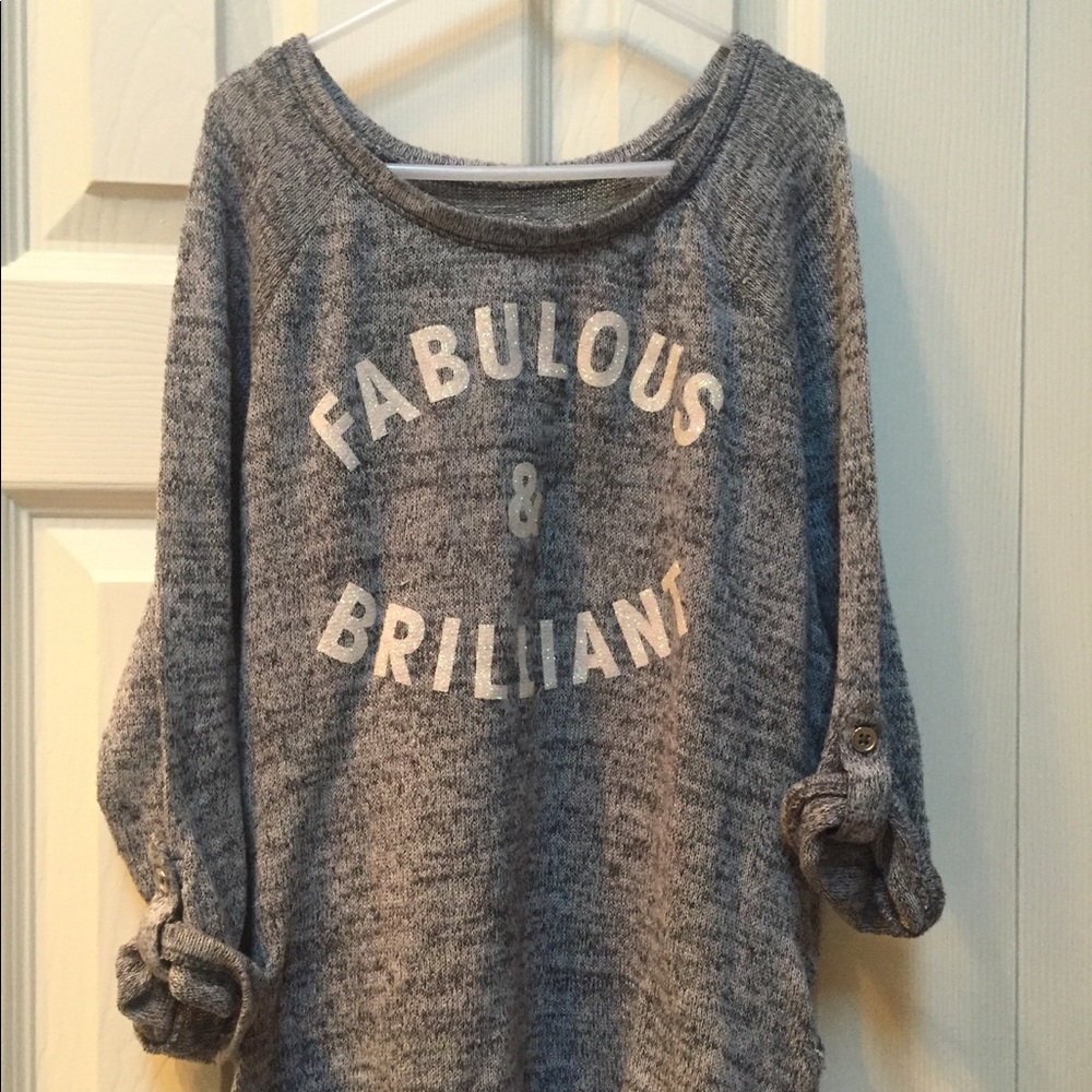 Youth Gray Fab Sweater