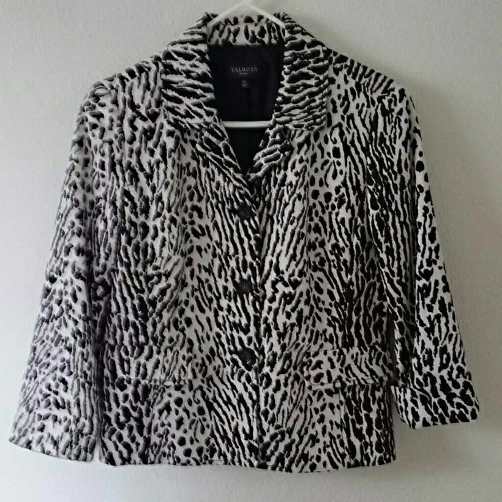 Talbots print coat