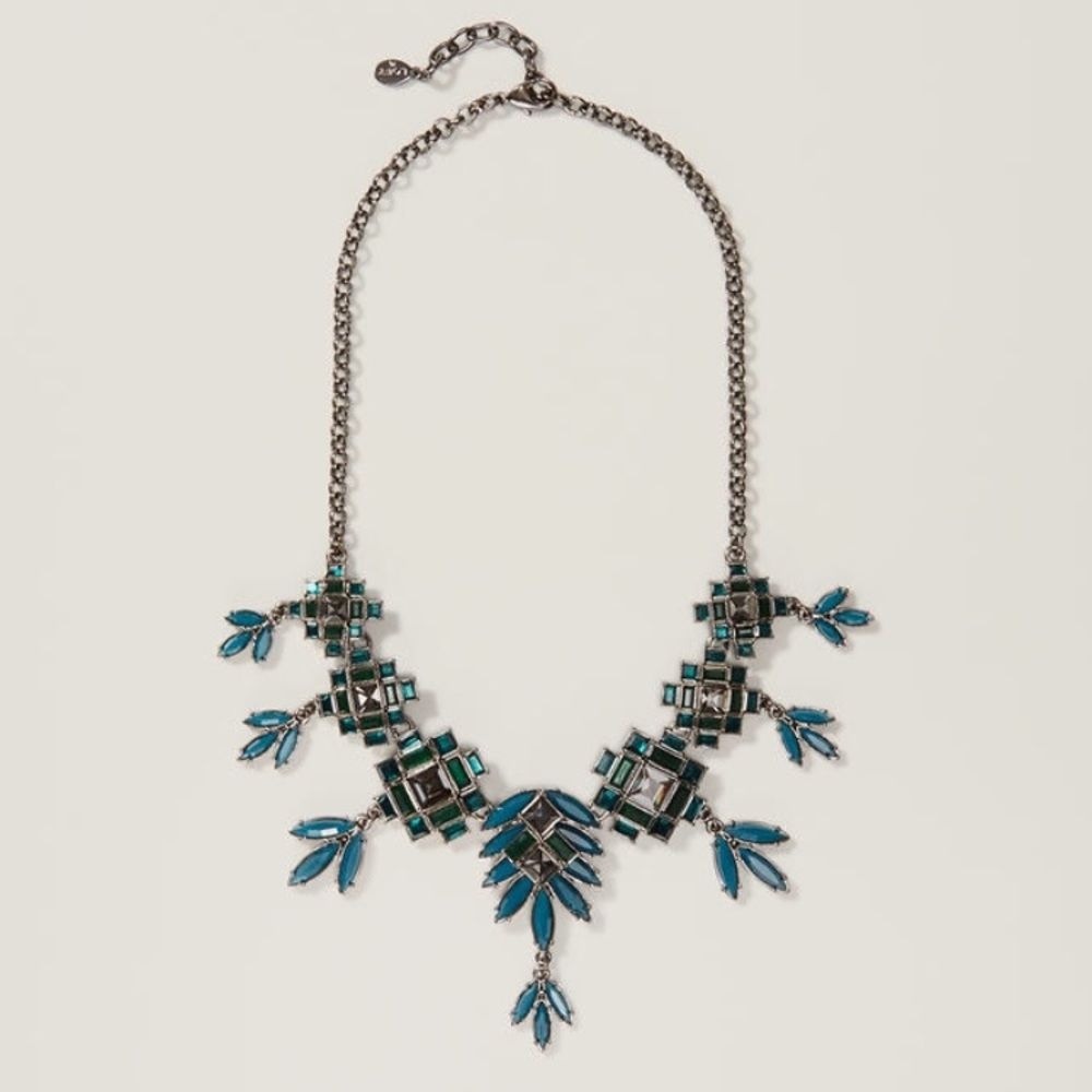 LOFT Teal Statement Necklace