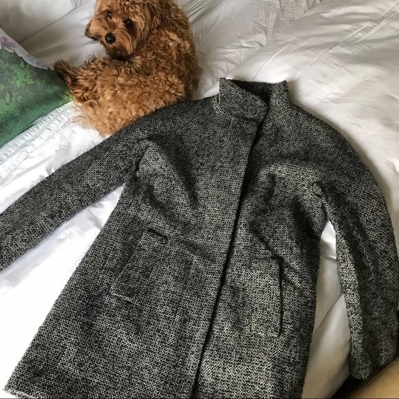 J. Crew Factory Jackets & Blazers - JCREW PEACOAT speckled grey