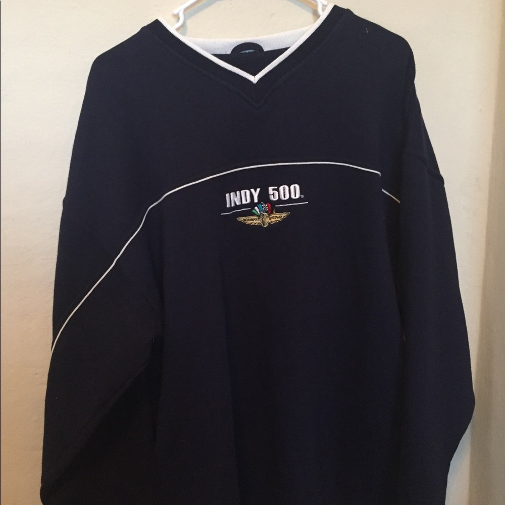 Indy 500 v neck sweater sz XL