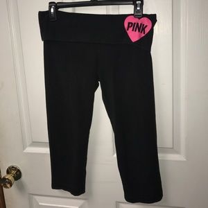 PINK Victoria's Secret cropped yogas
