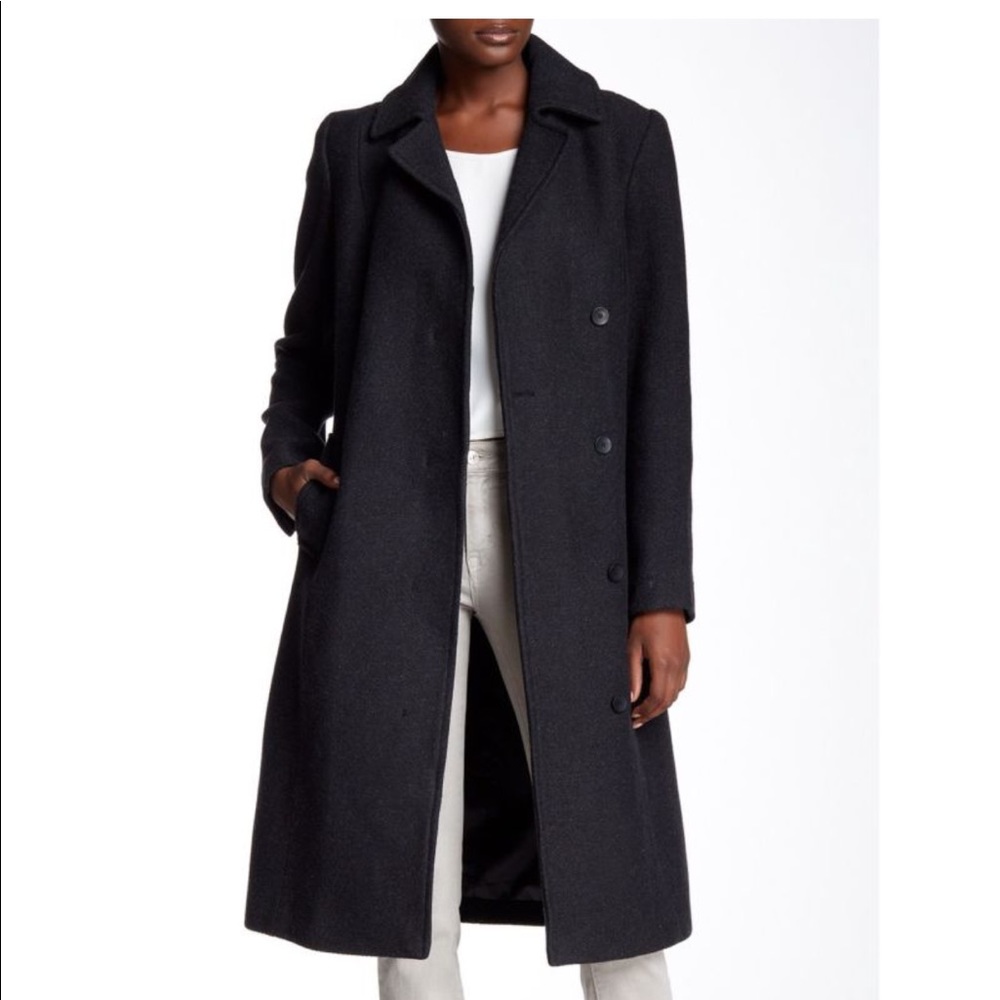 Cole Haan Italian Wool Belted Coat