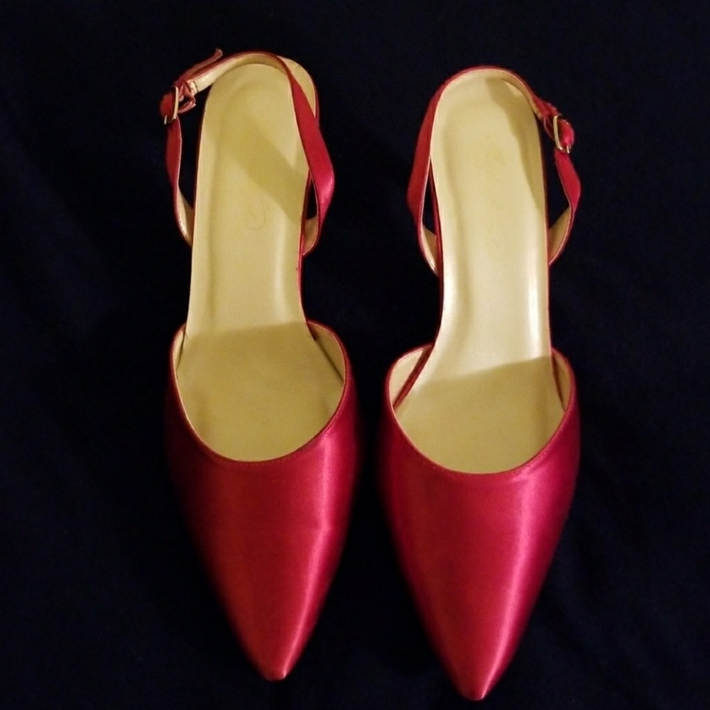 Fabric Diable leather bottom heel