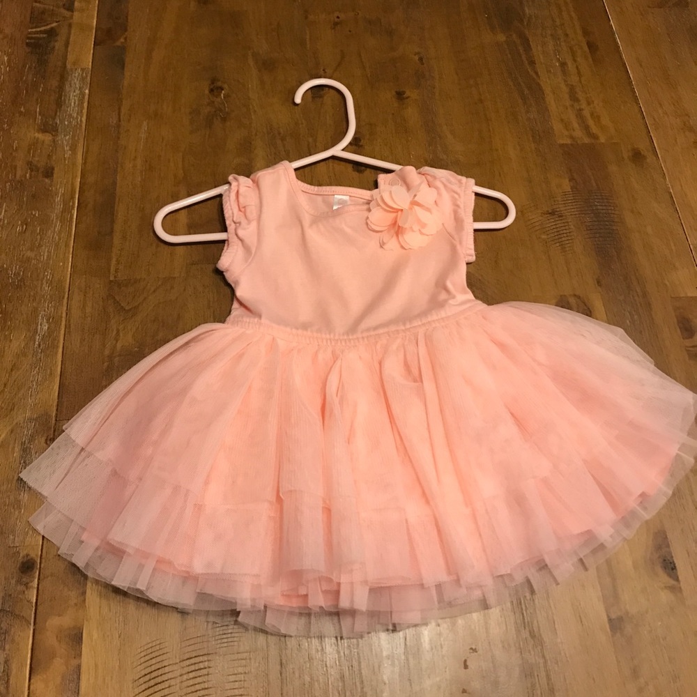 Cherokee tutu dress in Coral size 6-9