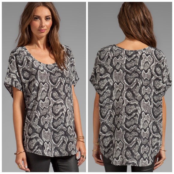 Joie Tops - Joie Silk Snakeskin Blouse