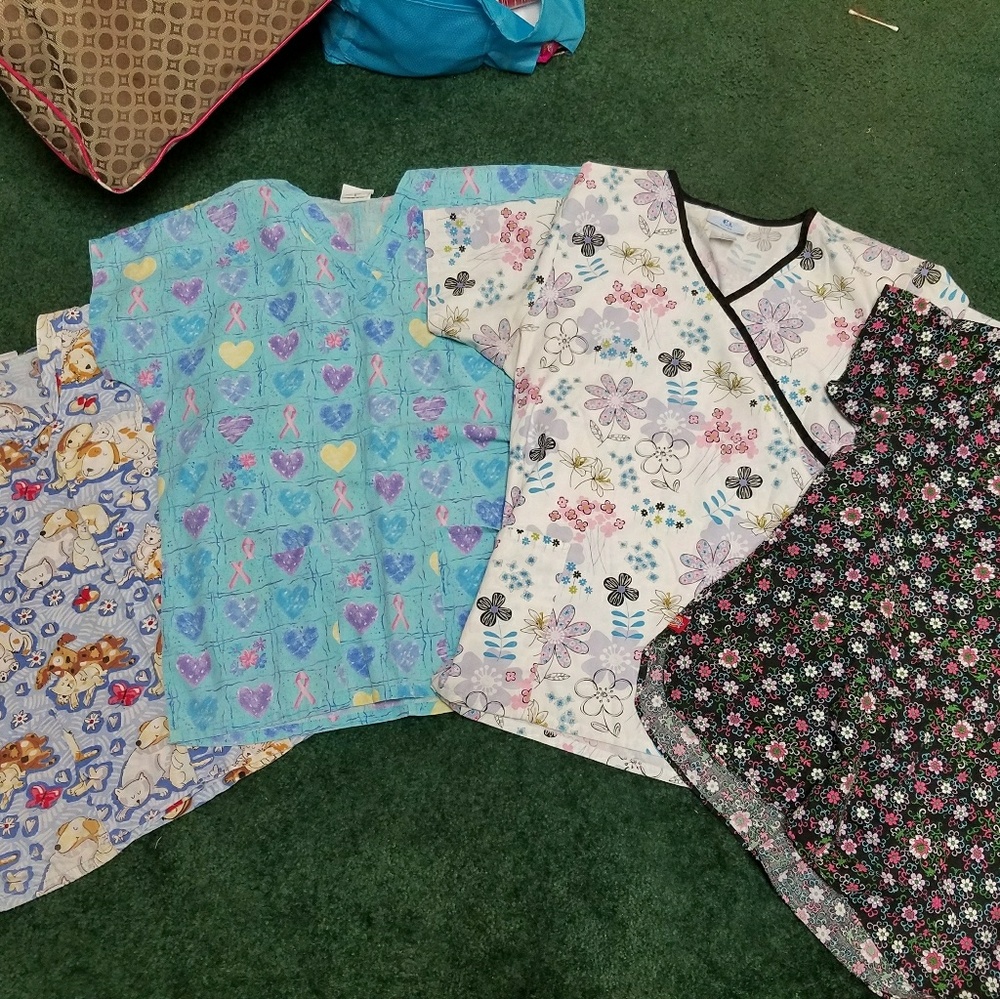 Scrub tops