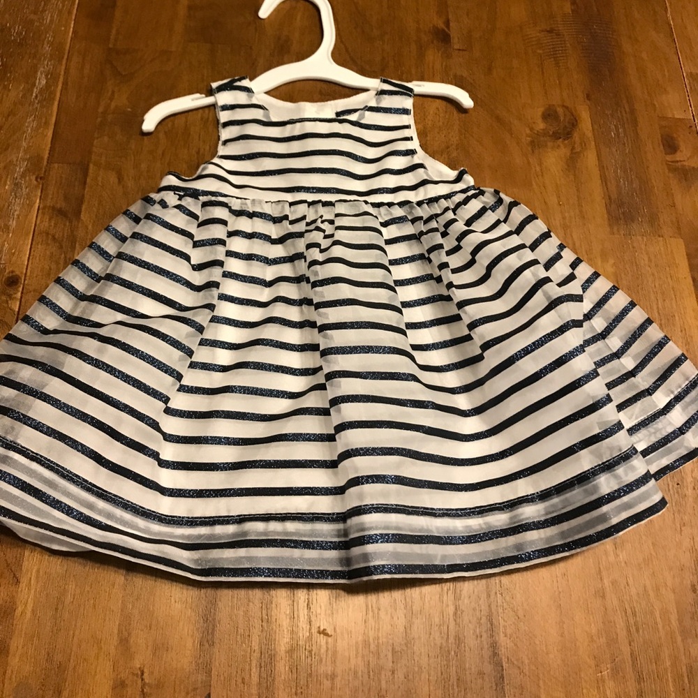 Navy and white striped Gap Dress 3-6 months