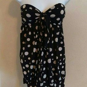 Sweetheart strapless blouse