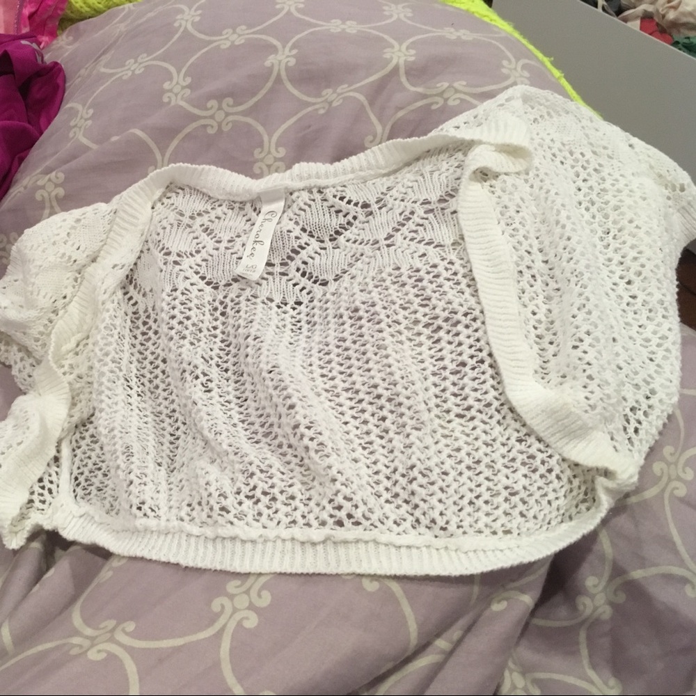 WHITE CARDIGAN| GIRLS 10/12