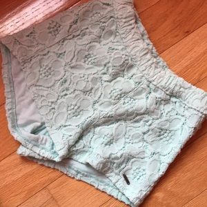 Hollister lace shorts
