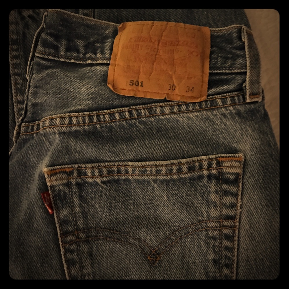 🌺VINTAGE🌺LEVI'S 501 BUTTON FLY MOM JEANS🌺30X34