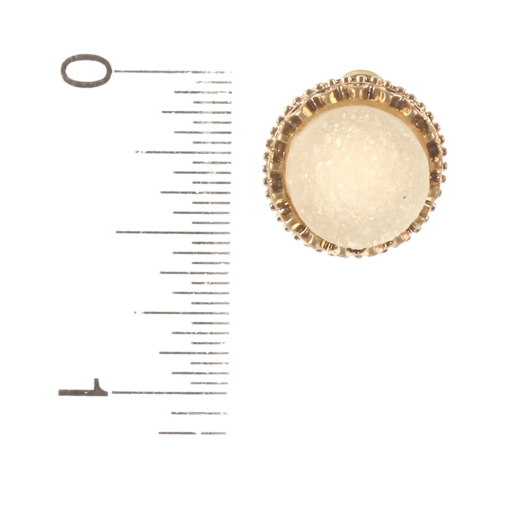 | IVORY DRUZY STUDS | - Picture 3 of 4