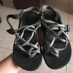Purple &blue chacos