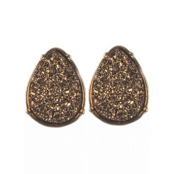 | COPPER DRUZY STUDS | - Picture 3 of 5