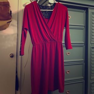 Red date night dress.