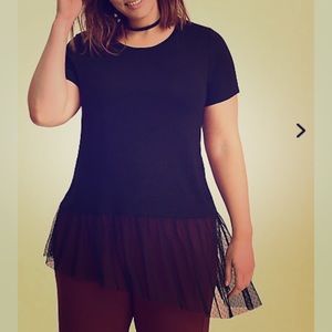 Torrid Black mesh top